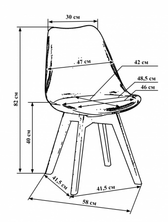 Обеденный стул DOBRIN JERRY SOFT, цвет сиденья бежевый (GR-03), цвет основания светлый бук