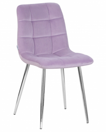 Обеденный стул DOBRIN ALEX, хром ножки, фиолетовый велюр (V108-49)