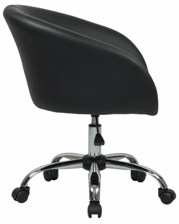 Офисное кресло для персонала DOBRIN BOBBY LM-9500 черный PU, основание хромированная сталь
